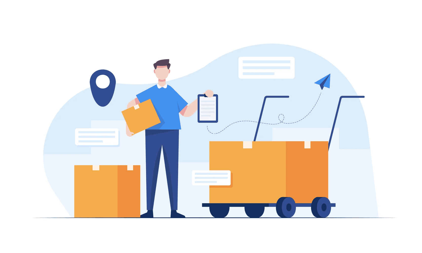 Dispatch Management System Dashboard for Manufacturing Company